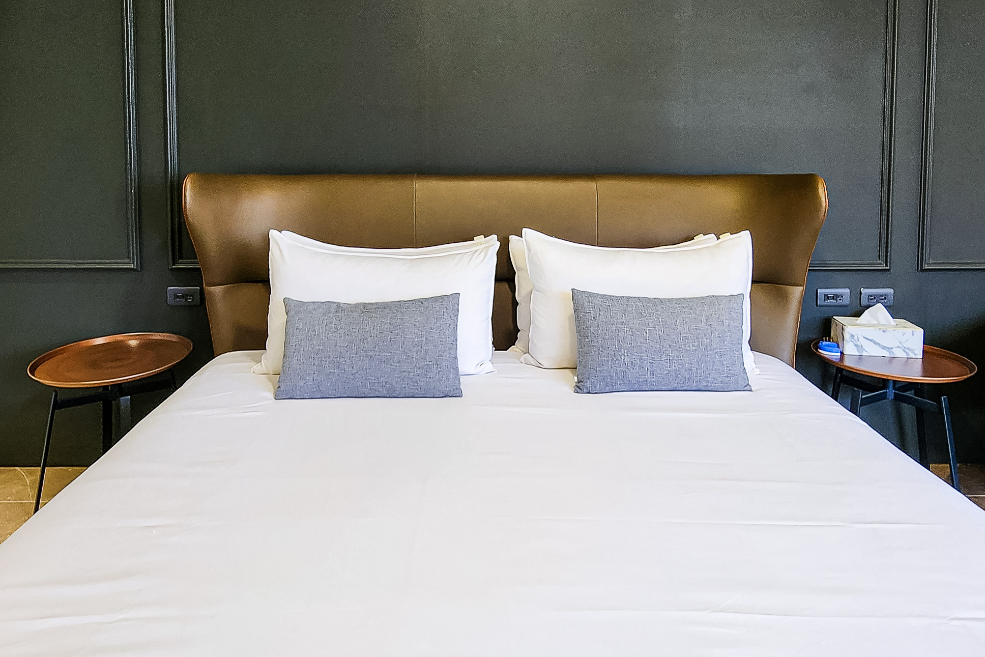 茶田關舍 貳館中的「茶月山景雙人房」客房 第6張照片